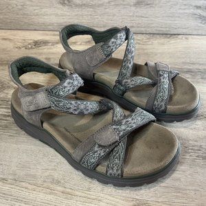 Taos Women's Zen Grey/Sage Strappy Adjustable Sport Comfort Sandals - Size 8